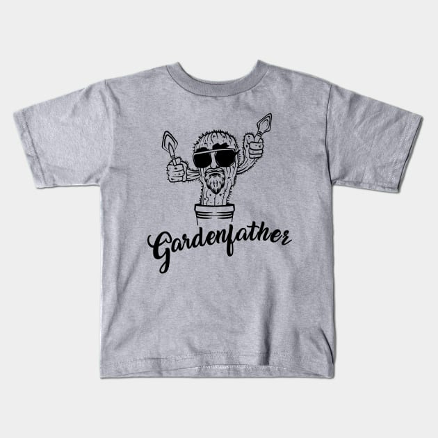 Gardenfather Gift for Grandfather Gardener Kids T-Shirt by Cholzar